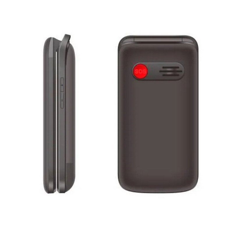 Móvil Básico Qubo X-247 Para Personas Mayores con Botón SOS Negro